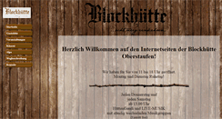 Desktop Screenshot of blockhuette-oberstaufen.de
