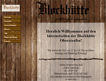 Tablet Screenshot of blockhuette-oberstaufen.de